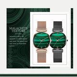Green Dial Mesh Strap Women's Watch