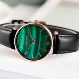 Green Dial Mesh Strap Women's Watch