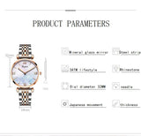 Fashion trend simple temperament waterproof rhinestone ladies watch