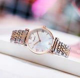 Fashion trend simple temperament waterproof rhinestone ladies watch