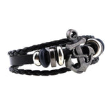 Fashion retro couple anchor hand-woven bracelet