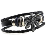 Fashion retro couple anchor hand-woven bracelet