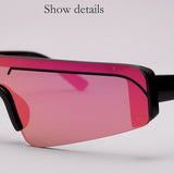 Rimless Cat's Eye Sunglasses