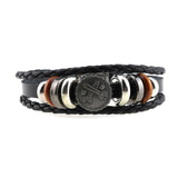 Fashion retro couple anchor hand-woven bracelet