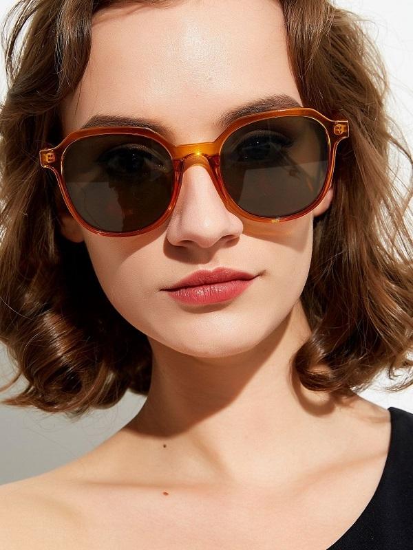 Transparent Large Frame Sunglasses