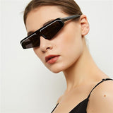 Rimless Cat's Eye Sunglasses