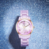 Fashion Rhinestone Scale Ceramic Women's Watch