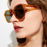 Transparent Large Frame Sunglasses