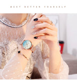 Butterfly Pattern Dial Women's Watch