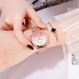Butterfly Pattern Dial Women's Watch