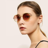 Retro Round Rimless Women's Sunglasses