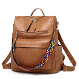 Retro PU Women's Backpack