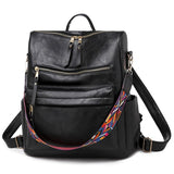 Retro PU Women's Backpack