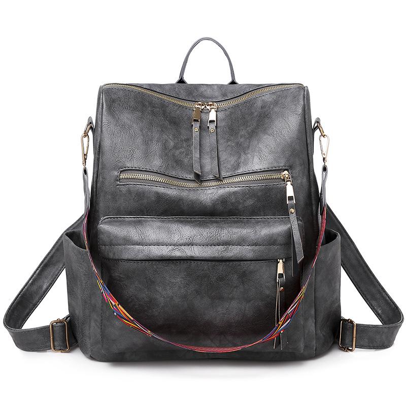 Retro PU Women's Backpack
