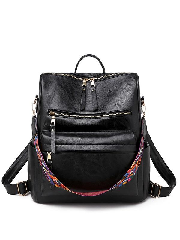 Retro PU Women's Backpack