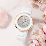 Ceramic Strap Push Button Women's Watch