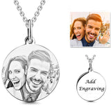 Personalized 925 Sterling Silver Photo Silhouette Necklace
