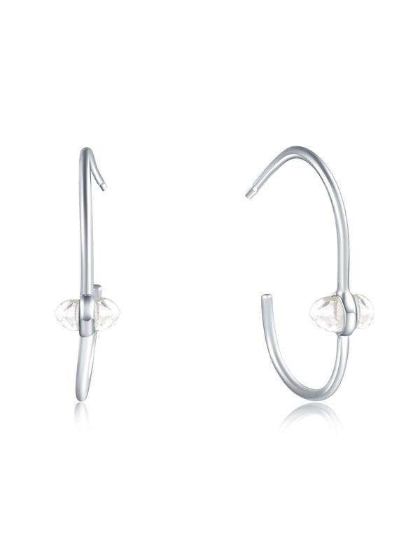 Rough Quartz&Cystal Earrings