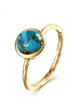 Silver Inlaid Turquoise Ring