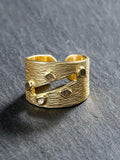 Silver&Diamonds Open Ring