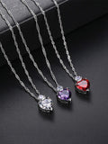 Heart Pattern Necklace&Earrrings Set