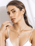 Natural Pink Crystal Necklace