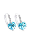Heart-shaped Zircon Earrings