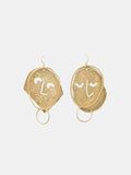 Big face earring