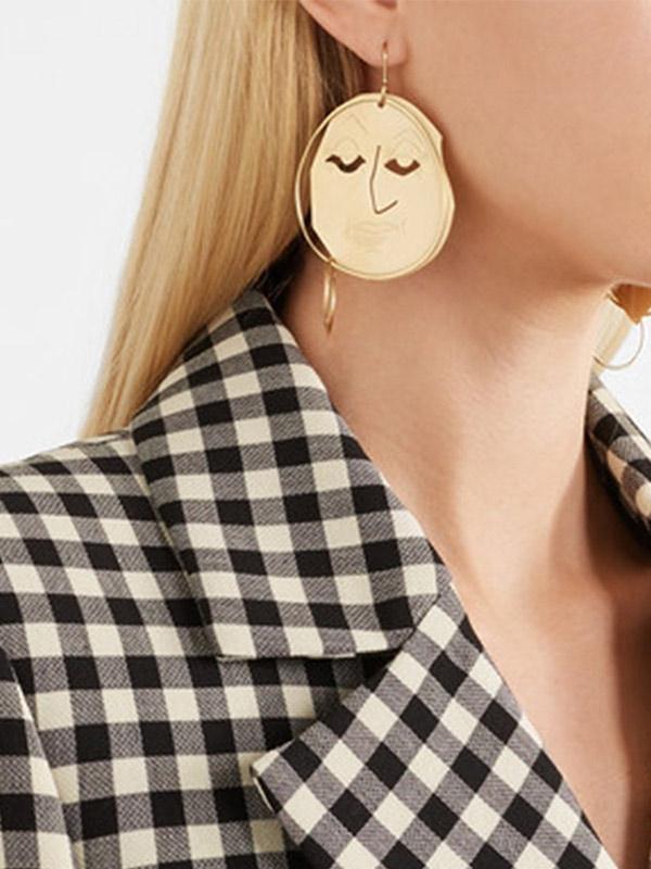 Big face earring