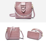 Fashion Crocodile Pattern Handbag