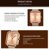 Elegant Square Quartz Women's Watch