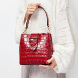 Fashion Crocodile Pattern Handbag