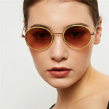 Retro Round Rimless Women's Sunglasses