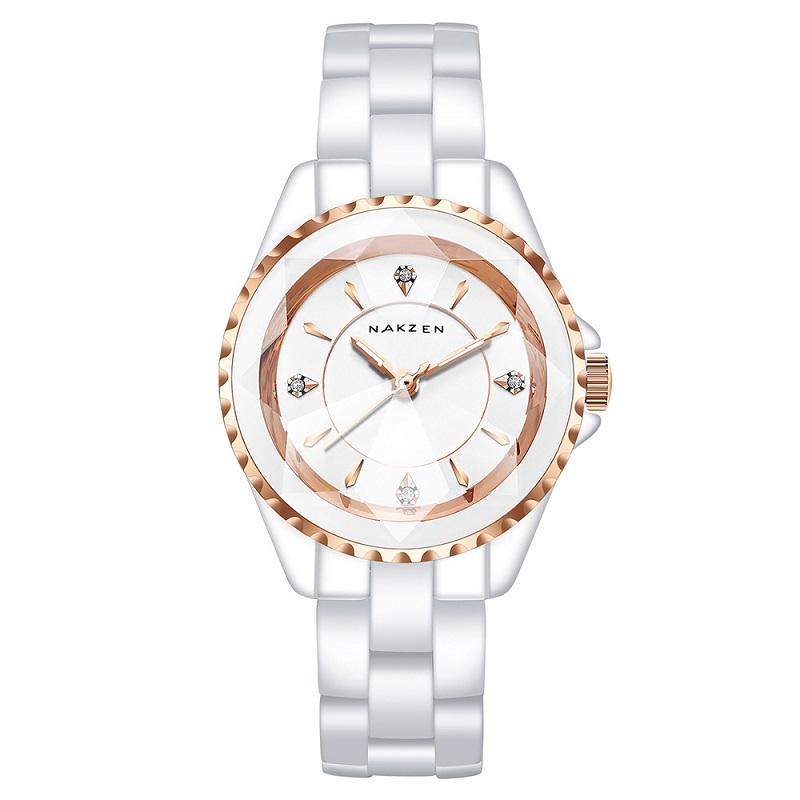 White Ceramic Strap Women's Watch