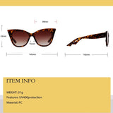 Cat's Eye Pattern Sunglasses