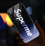 Suitable for iPhone XS Max to flash glass case Apple 7p 8p voice controlled luminous case