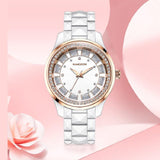 Large Dial Ceramic Strap Women's Watch