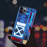 Suitable for iPhone XS Max to flash glass case Apple 7p 8p voice controlled luminous case