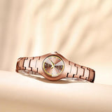 Rose Gold Tungsten Steel Strap Women's Watch