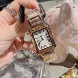 Vintage Square With Roman Scale Women's Watch