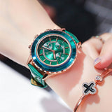 Leisure Leather Strap Women's Watch