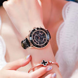 Leisure Leather Strap Women's Watch