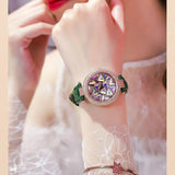Rotatable Colorful Dial Rhinestone Women's Watch