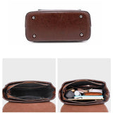 Fashion Retro Oil Wax Leather Backpack