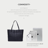 Rhombus Lattice Large Capacity Bag