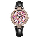 Rotatable Colorful Dial Rhinestone Women's Watch