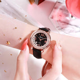 Rotatable Diamond Dial Women's Watch