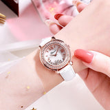 Rotatable Diamond Dial Women's Watch