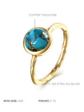 Silver Inlaid Turquoise Ring