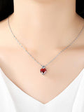 Heart Pattern Necklace&Earrrings Set